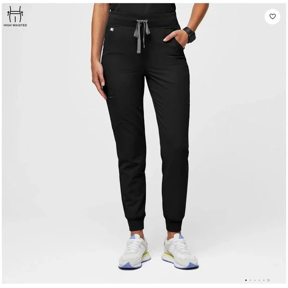 FIGS Women's Zamora Jogger Scrub Pants Black Size S/P Medical Nursing Vet Doctor - Picture 1 of 7
